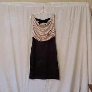 Frank Lyman Black/Tan Dress NWT